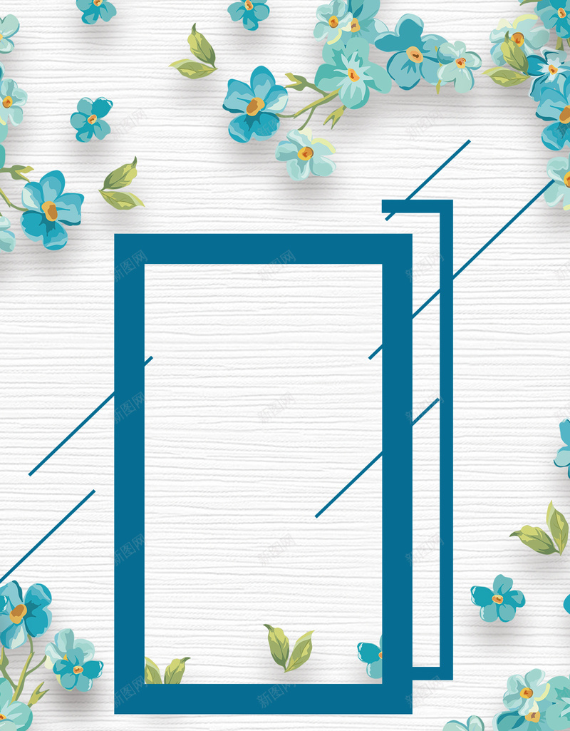 夏季上新清新风促销海报H5背景psd下载psd设计背景_88icon https://88icon.com 夏装促销 新品上市 上新 夏季 清新 几何 花朵 蓝色 线条 质感 夏天 夏季换新 H5 psd下载