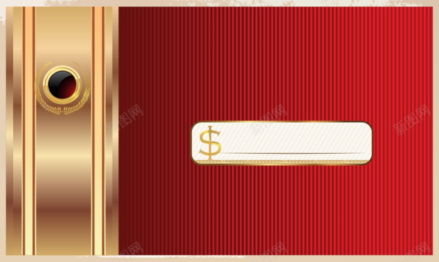 高端卡片设计金属红色条纹背景VIP背景