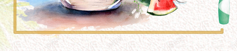 小清新西瓜餐饮海报psd设计背景_88icon https://88icon.com 果汁 果蔬 水果 饮品 饮料 鲜榨西瓜汁 手绘西瓜 甜品饮品 夏季饮品 边框 叶子 餐饮