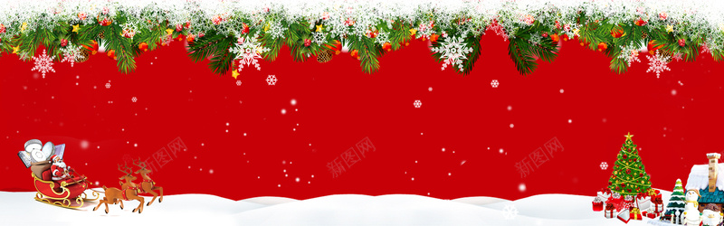 圣诞节banner设计背景