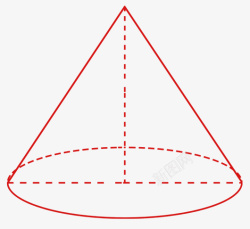 锥圆锥的图形透明高清图片