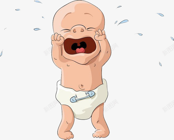 嗷嗷大哭的宝宝png免抠素材_88icon https://88icon.com 哭泣 嗷嗷大哭 委屈 婴儿 宝宝 尿不湿 抱头痛哭