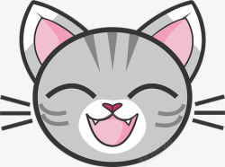 灰色大花猫 灰色虎斑 虎斑猫 银斑 基蒂 可爱 可爱的 乐趣作业素材