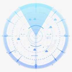 设计科技雷达素材
