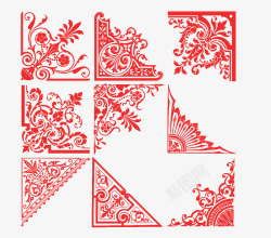中国风古风简约中式花纹边框装饰国潮素材