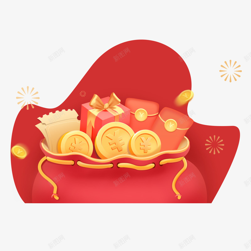 礼品红包png免抠素材_88icon https://88icon.com 红包 礼品