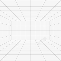创意潮流网格线蒸汽波条立体透视图案 矢量AI 49透视线素材