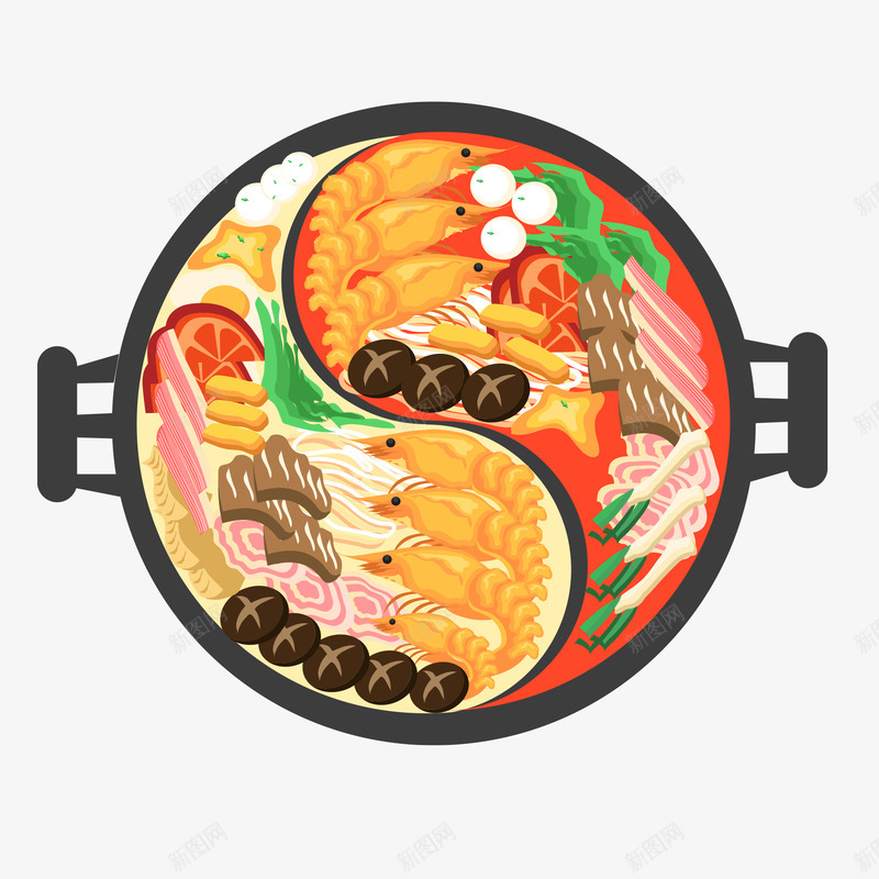 火锅插画png免抠素材_88icon https://88icon.com 火锅 插画