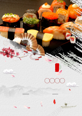 日本寿司背景素材背景