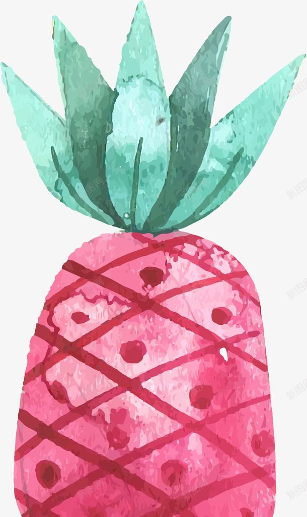 水彩菠萝设计素材png免抠素材_88icon https://88icon.com 卡通有趣 扁平化 矢量图案 彩色底纹 水果 菠萝