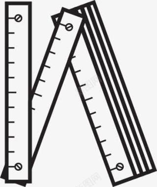 直尺工具标志素材图标