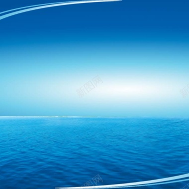夏季清爽电风扇空调湖水蓝色淘宝主图背景