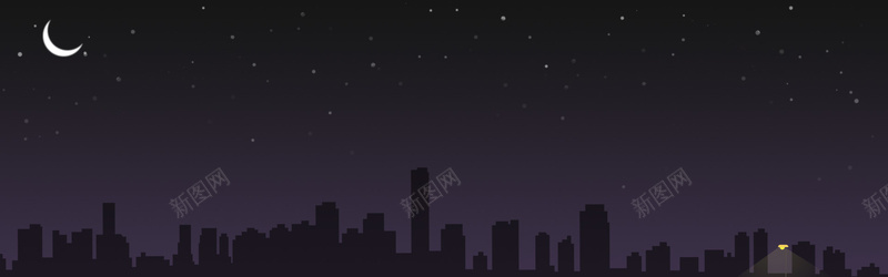 简约城市黑夜背景bannerjpg设计背景_88icon https://88icon.com 城市夜色 卡通 城市 月亮 简约 城市背景 全屏背景 banner