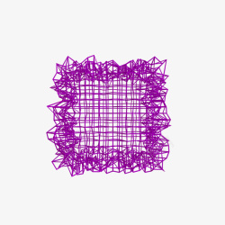 紫色不规则网状3D立体建模设计素材