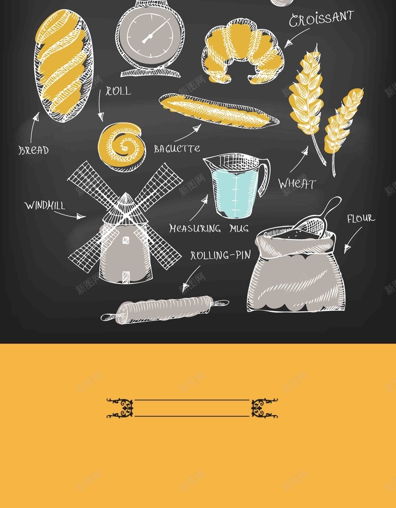 面包烘焙坊海报设计背景模板jpg设计背景_88icon https://88icon.com 面包 烘焙坊 海报 设计 蛋糕 甜品 粉笔画 手绘 封面 宣传页