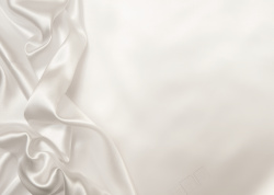 简约白色丝绸质感平面广告背景