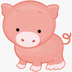 小猪卡通动物图片素材