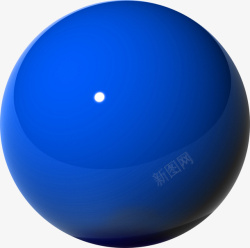 3d立体蓝色球素材