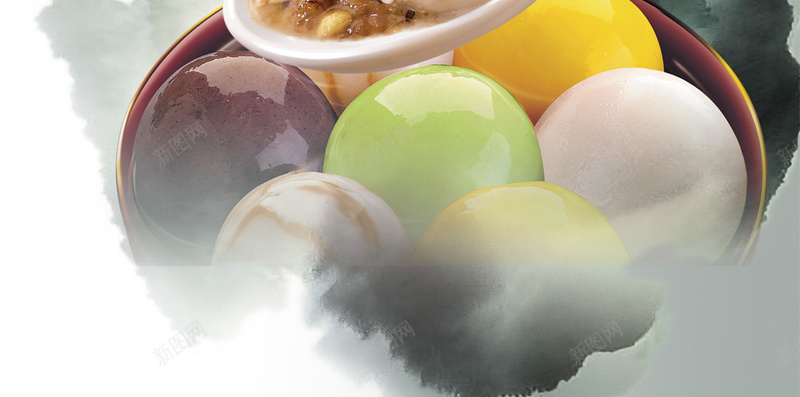 简约汤圆H5背景psd设计背景_88icon https://88icon.com 团团圆圆 元宵节 元旦节 文艺 简约 汤圆 H5 小清新