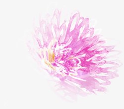 合成创意效果水彩粉红色的花卉图案素材