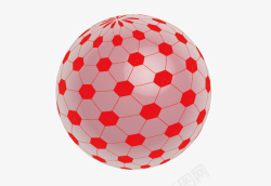 科技感矢量球体足球素材