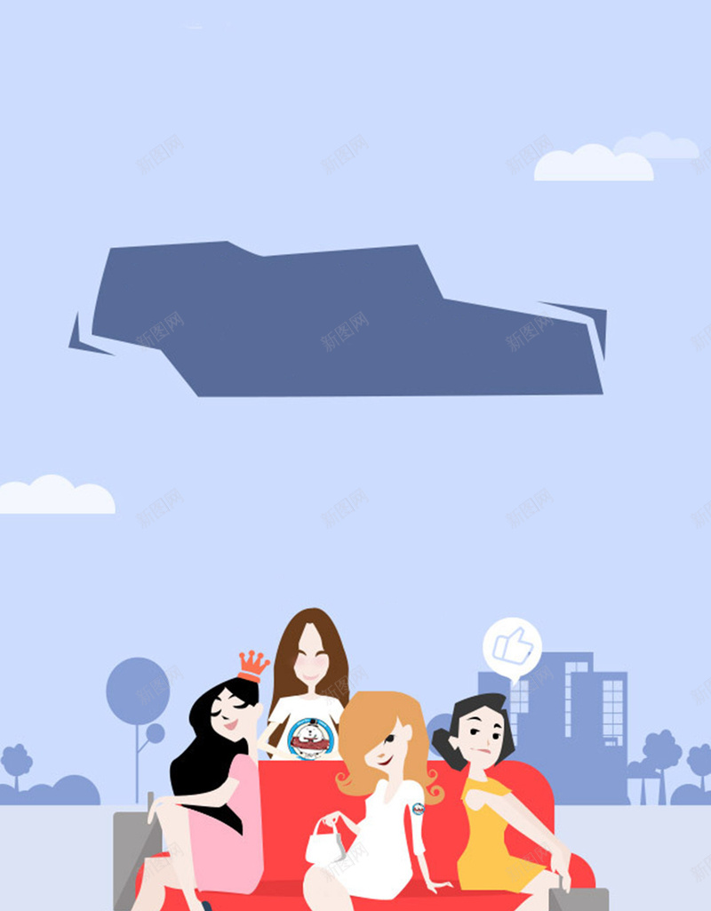 时尚购物H5图jpg设计背景_88icon https://88icon.com 时尚 购物 闺蜜 机会 扁平 简约 时尚购物H5素材 激情 狂欢