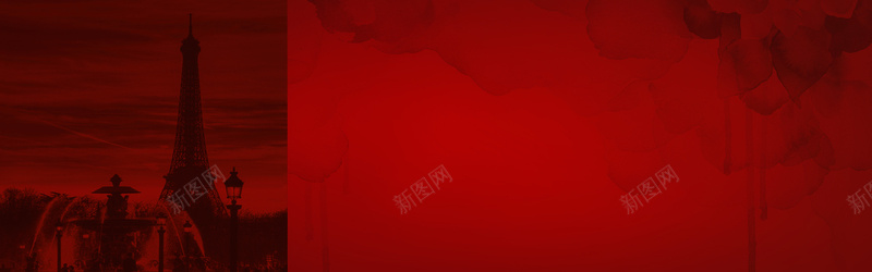 淘宝天猫双11红色城市背景背景