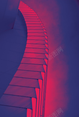 手绘红色线条阶梯背景背景