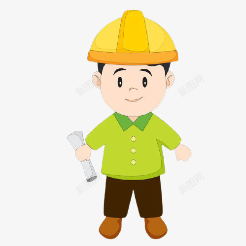 建筑工人工人拿图纸的工人png免抠素材_88icon https://88icon.com 工人 建筑工人 拿图纸的工人 卡通人