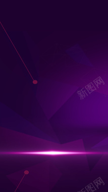 年终总结简约闪烁紫色H5背景素材背景