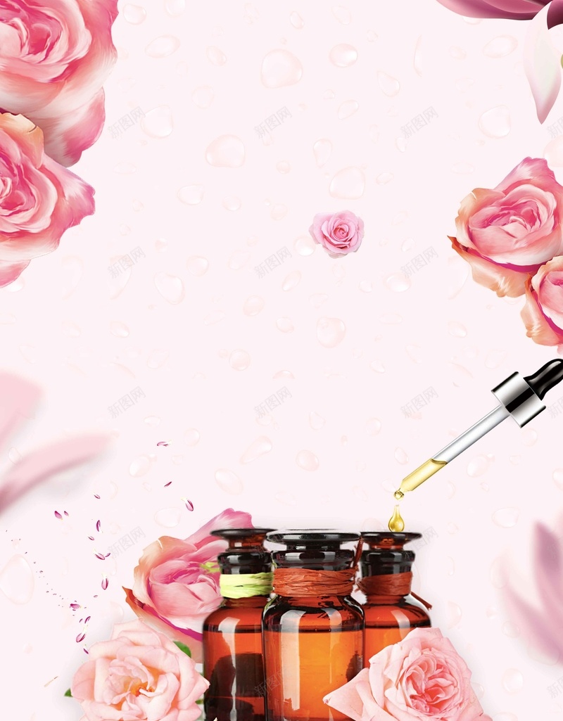创意玫瑰花水护肤品jpg设计背景_88icon https://88icon.com 防晒隔离 隔离霜 护肤 美容 补水 化妆品 化妆水 护肤海报 化妆品广告 化妆