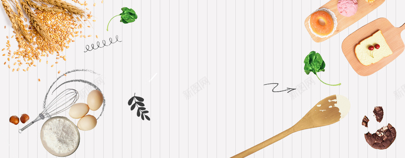 精致早餐文艺俯视图几何白色bannerpsd设计背景_88icon https://88icon.com 美食广告 美食海报 吃货 美食 食品 美食节 食物 电商 淘宝 素材 广告 设计 背景