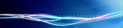 商务新科技科技蓝色线条banner高清图片