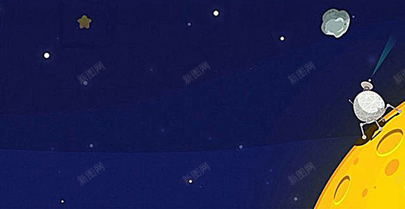 蓝色卡通太空科技背景jpg设计背景_88icon https://88icon.com 蓝色 卡通 太空 科技 背景 星球 飞船 电商背景 人造卫星