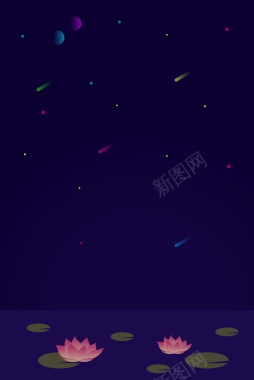 手绘扁平卡通背景背景