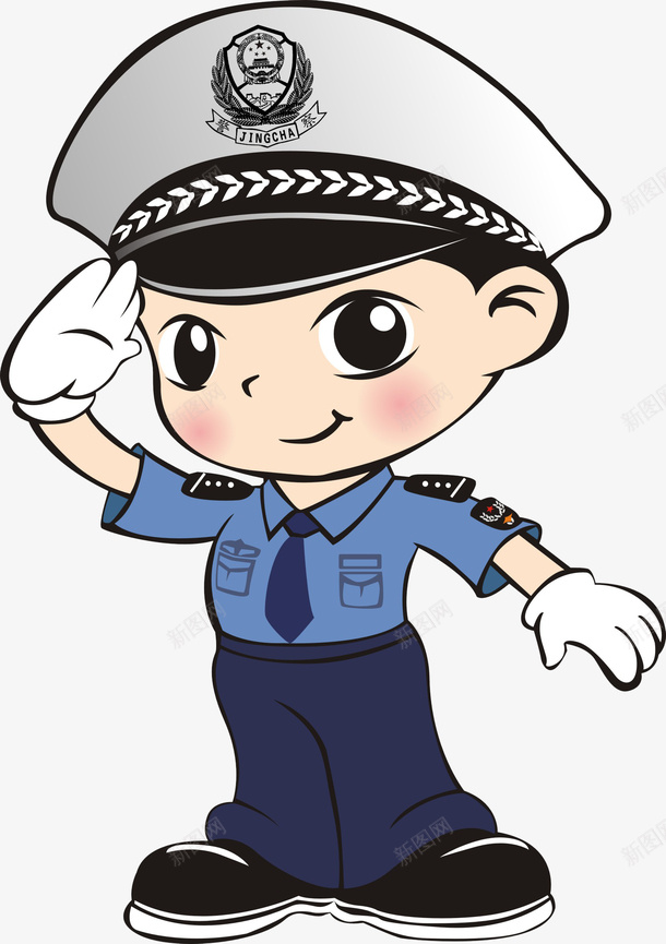 手绘警察卡通人物png免抠素材_88icon https://88icon.com 警察 卡通人物 警察图片素材 卡通交警