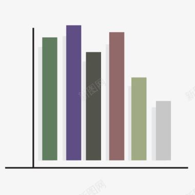 ppT方矢量直方图表图标