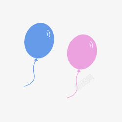 彩色气球卡通气球儿童节主题素材
