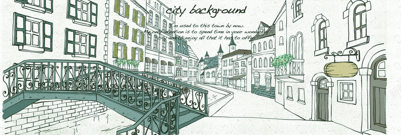 手绘城市街道线条背景jpg设计背景_88icon https://88icon.com 城市 小桥 手绘 线条 街道 海报banner 卡通 童趣