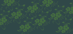 深绿色线条简约的五叶花背景海报高清图片