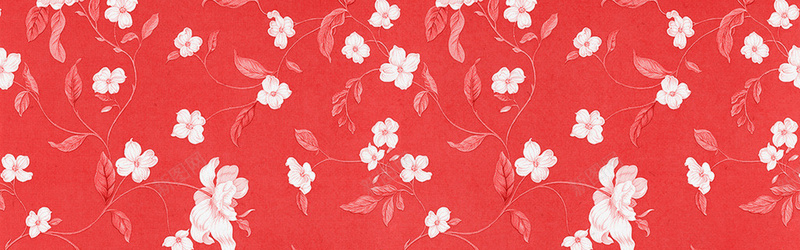 红色小花朵底纹素材背景