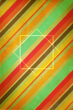 彩色条纹几何图案平面广告背景