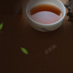 玉瓷茶杯高端简约品质高端茶叶PSD分层主图背景素材高清图片