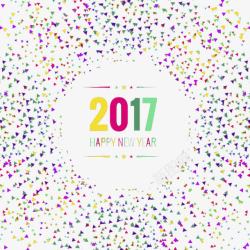 2017新年碎片化边框矢量素材素材