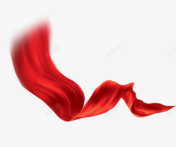 一条红色的彩带png免抠素材_88icon https://88icon.com 节日 红色 彩条 庆祝