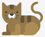 平面猫png免抠素材_88icon https://88icon.com 猫 平面设计 动物