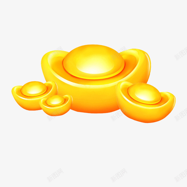 手绘卡通金元宝免扣素材png免抠素材_88icon https://88icon.com 手绘卡通金元宝免扣素材 金元宝 理财装饰 金币