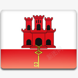 直布罗陀国旗图标png免抠素材_88icon https://88icon.com gibraltar 直布罗陀 flag 国旗