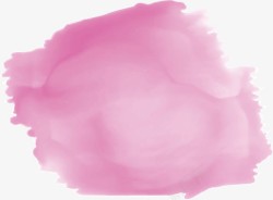 玫粉色水彩涂鸦素材