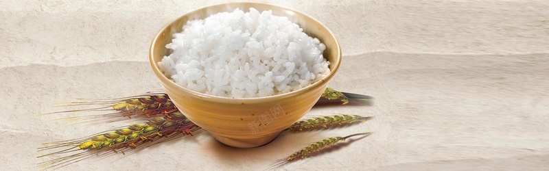 白米饭背景背景